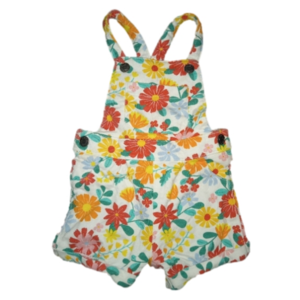 Carter's Sz 6 mos Adorable Floral Summer Romper Overalls Shorts